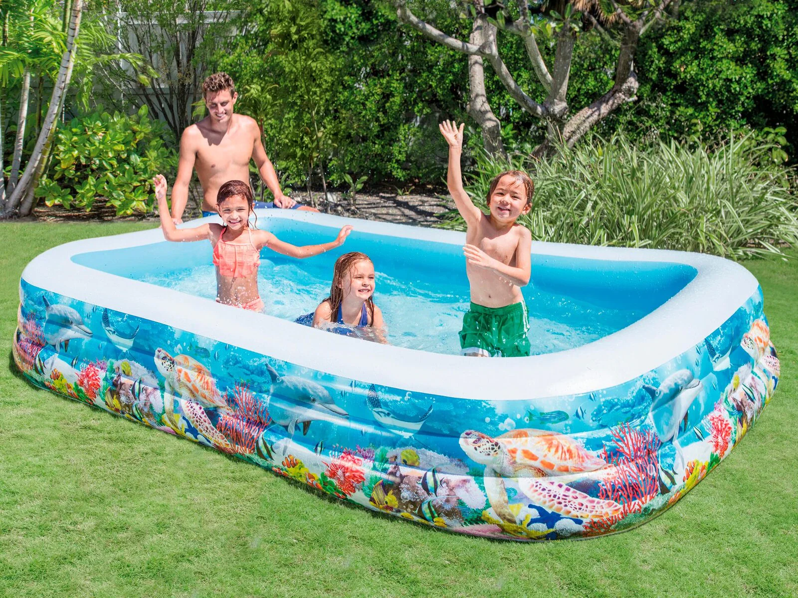 Intex Swim Center Tropical Reef inflatable Family Swimming Pool - Image 6