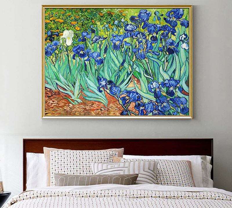 Irises Painting by Van Gogh Print Canvas Wall Art - 60cm x 40cm - Image 6