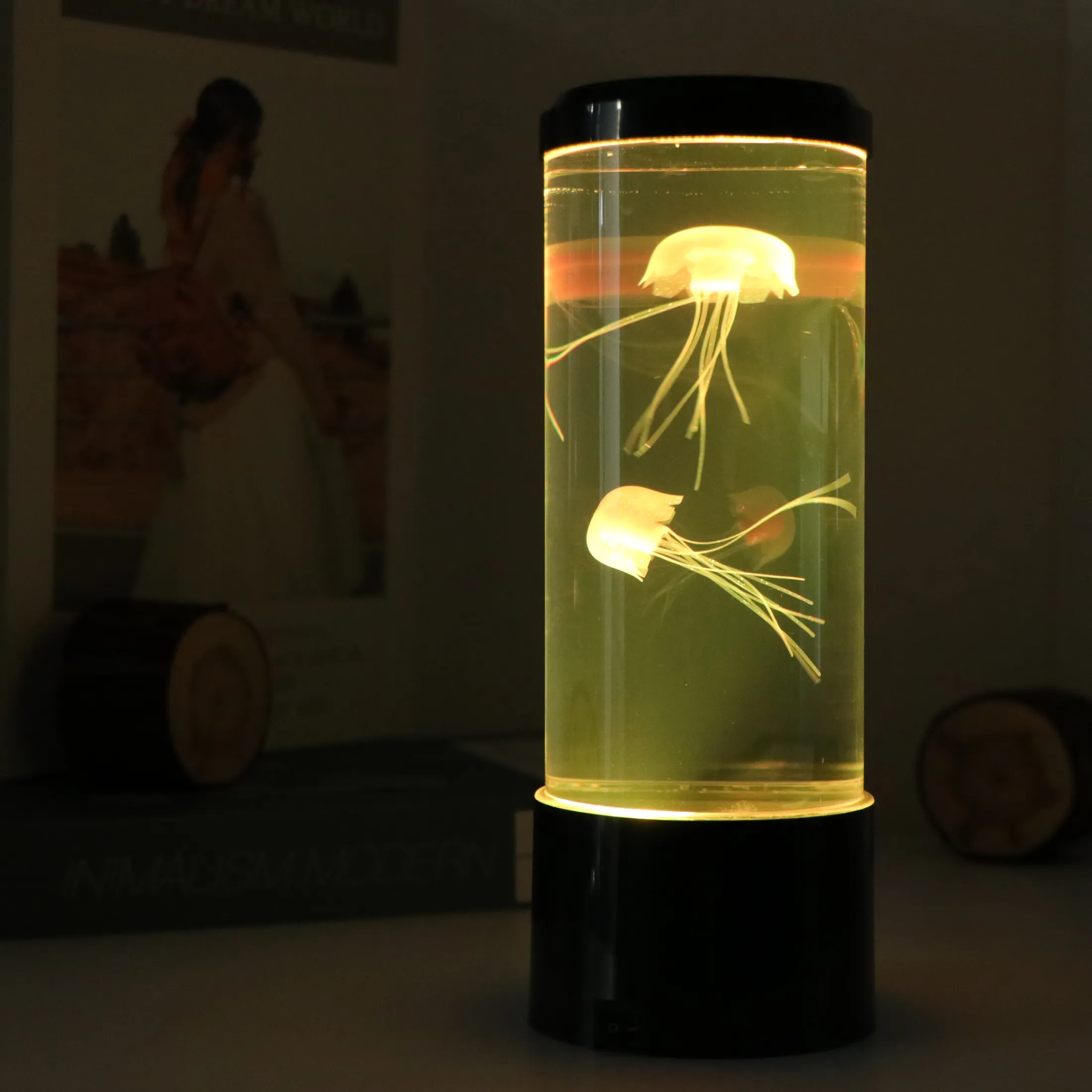Jellyfish Tank Sea Water Lamp Jelly Fish Colour-Changing Night Light - Image 11