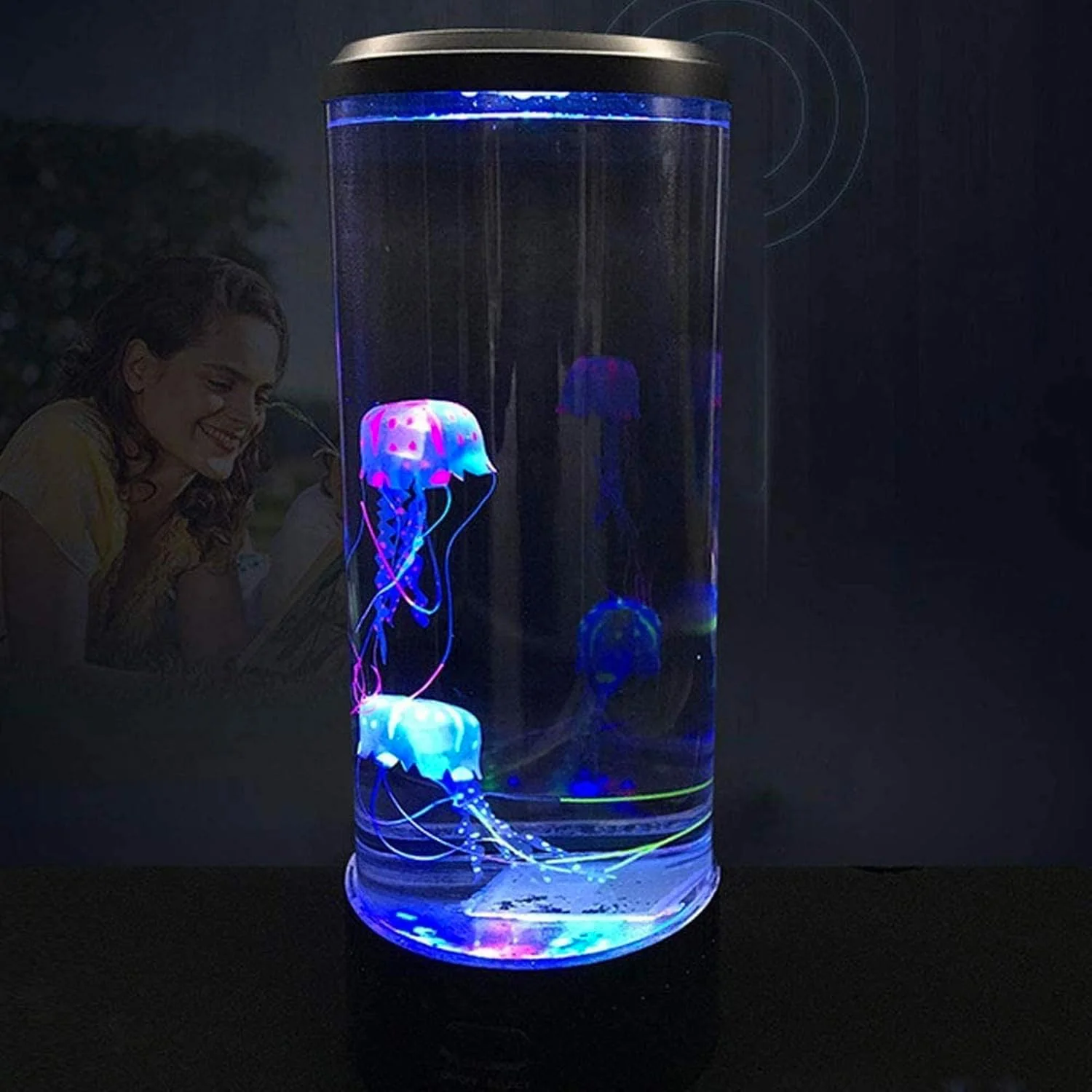 Jellyfish Tank Sea Water Lamp Jelly Fish Colour-Changing Night Light - Image 15