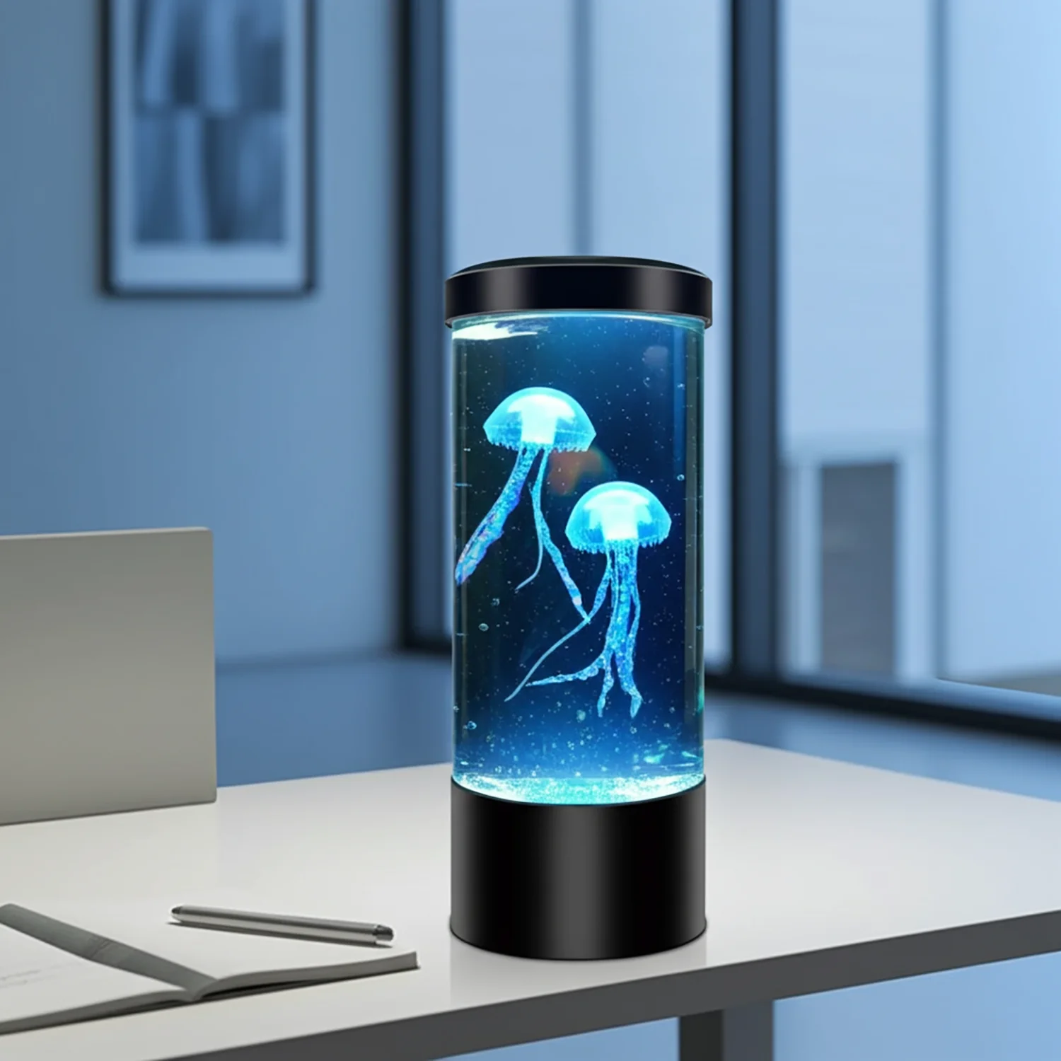 Jellyfish Tank Sea Water Lamp Jelly Fish Colour-Changing Night Light - Image 18