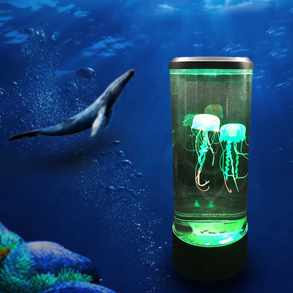 Jellyfish Tank Sea Water Lamp Jelly Fish Colour-Changing Night Light - Image 7