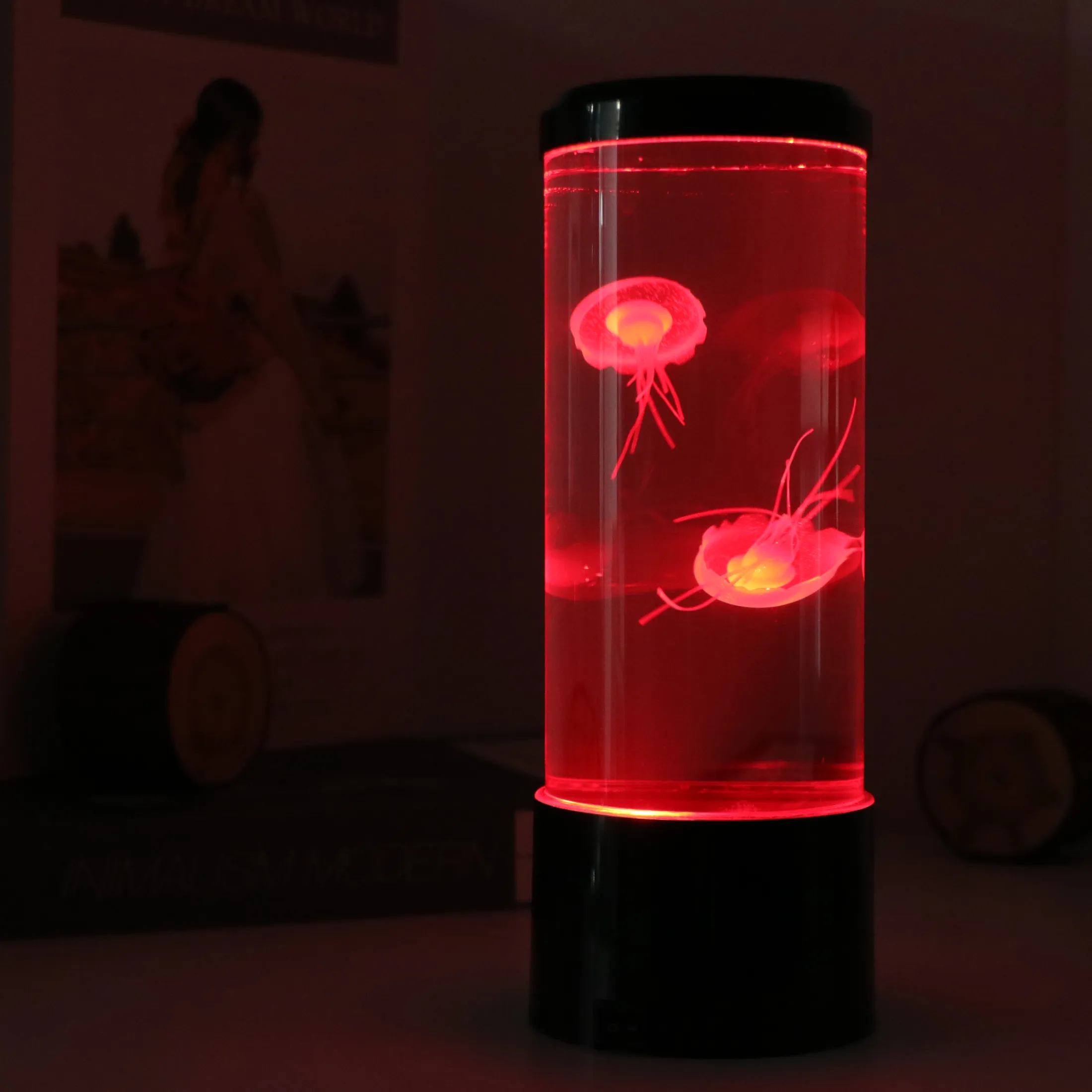 Jellyfish Tank Sea Water Lamp Jelly Fish Colour-Changing Night Light - Image 9