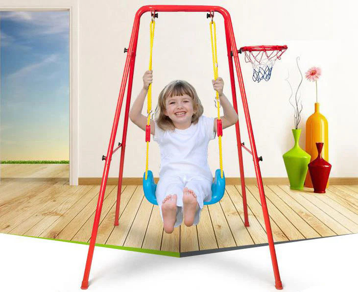 Kids 2 In 1 Swing and Basketball Set - Image 3