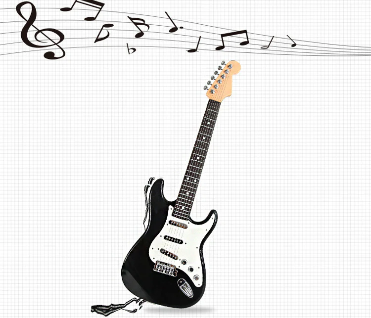 Kids Electric Guitar Toy (Black) - Image 6
