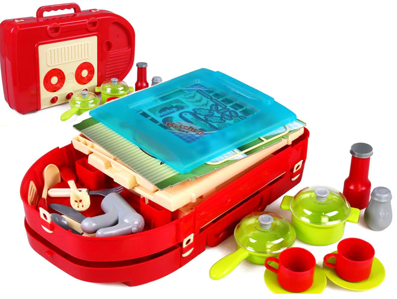 Kids Pretend Play Realistic Play Kitchen Toy Set with Lights & Sounds - Image 8