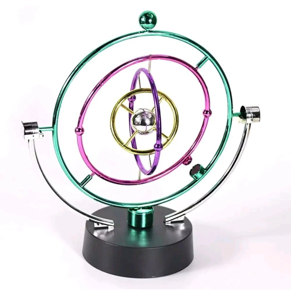 Kinetic Art Perpetual Motion Galaxy Wheel Executive Desk Toy - Image 10