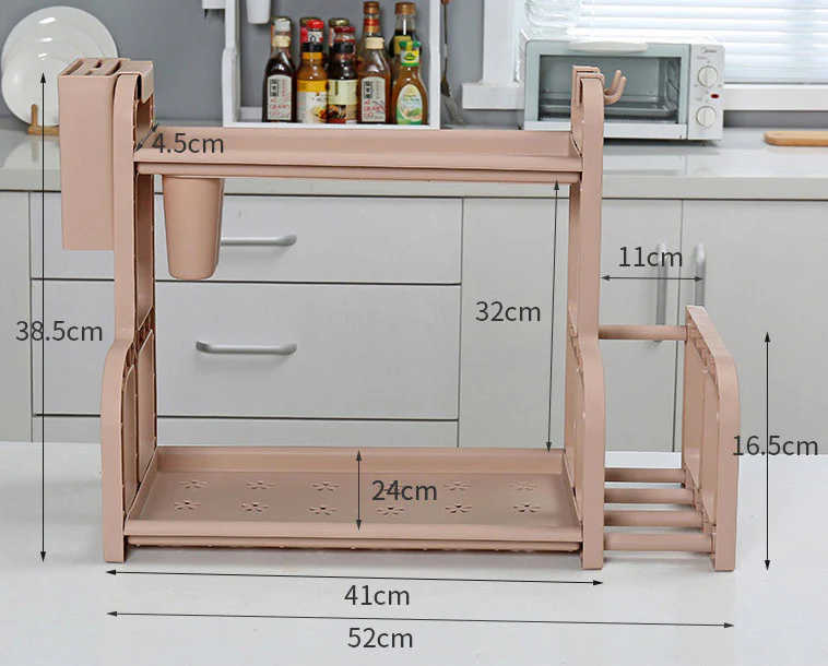 Kitchen Organiser Spice Cutlery Dish Rack - Image 10