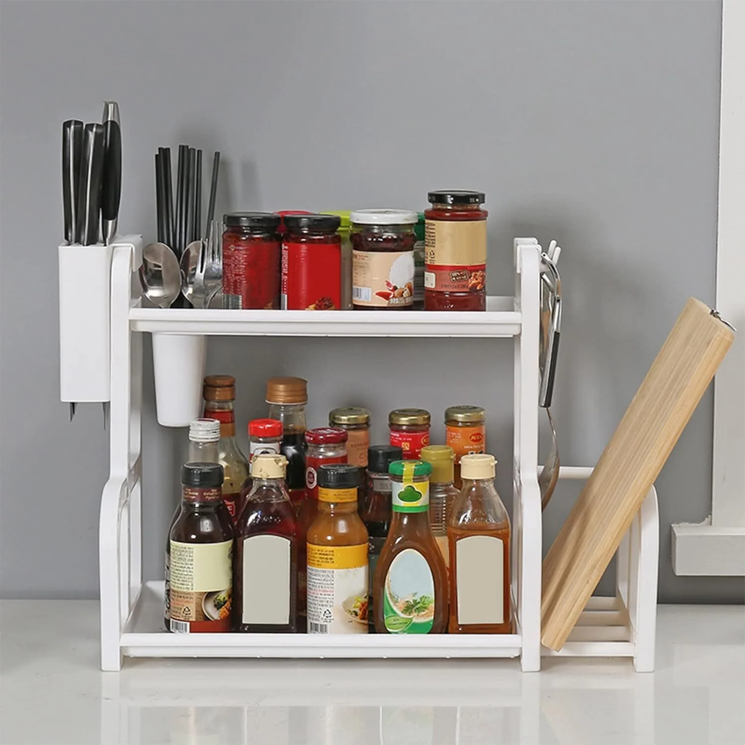 Kitchen Organiser Spice Cutlery Dish Rack - Image 2