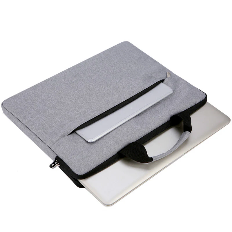 Laptop Bag Briefcase Handbag Carrying Case 15.6" (Grey) - Image 2