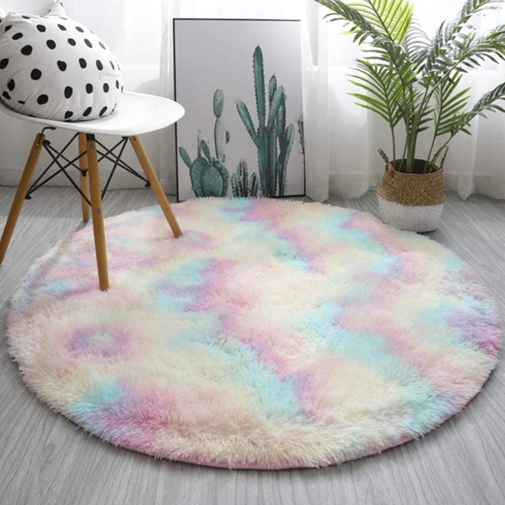 Large 2m Infinity Round Shag Rug (Rainbow Dream) - Image 10