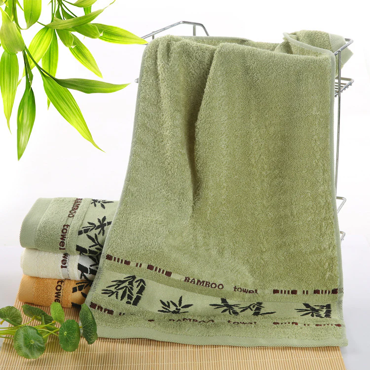 Large Bamboo Bath Towel (Earthy Green) - Image 16