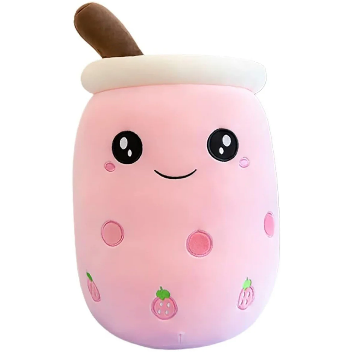 Large Bubble Tea Plush Toy Boba Cuddly Doll Pillow Cushion - 40cm, Pink - Image 11