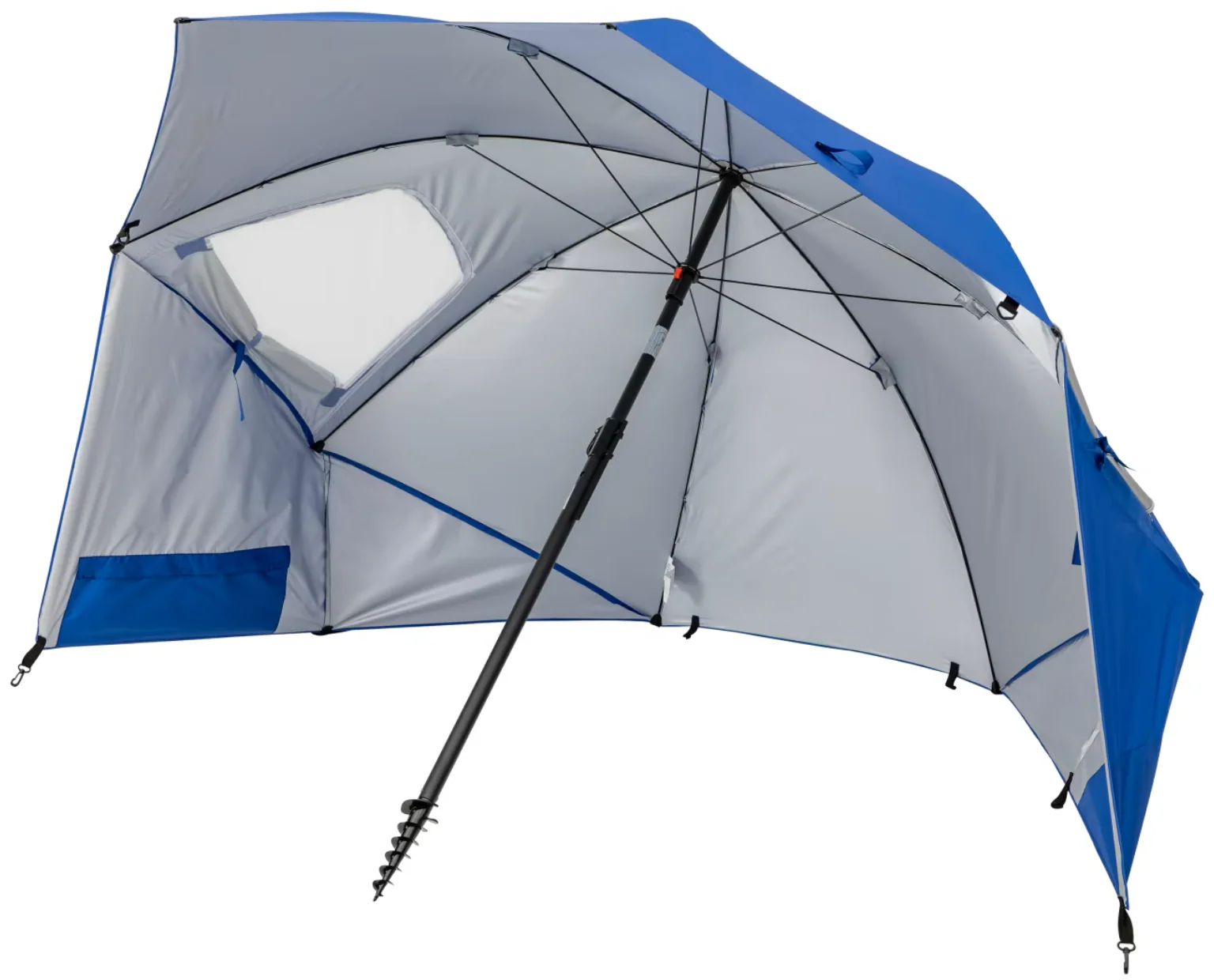 Large Canopy Camping Beach Sports Events Sun & Rain Umbrella (Blue) - Image 8
