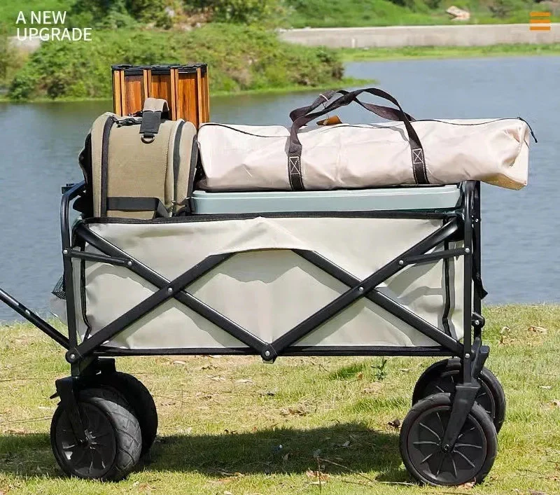 Large Capacity Outdoor Folding Beach Cart Utility Garden Camping Wagon - Image 5