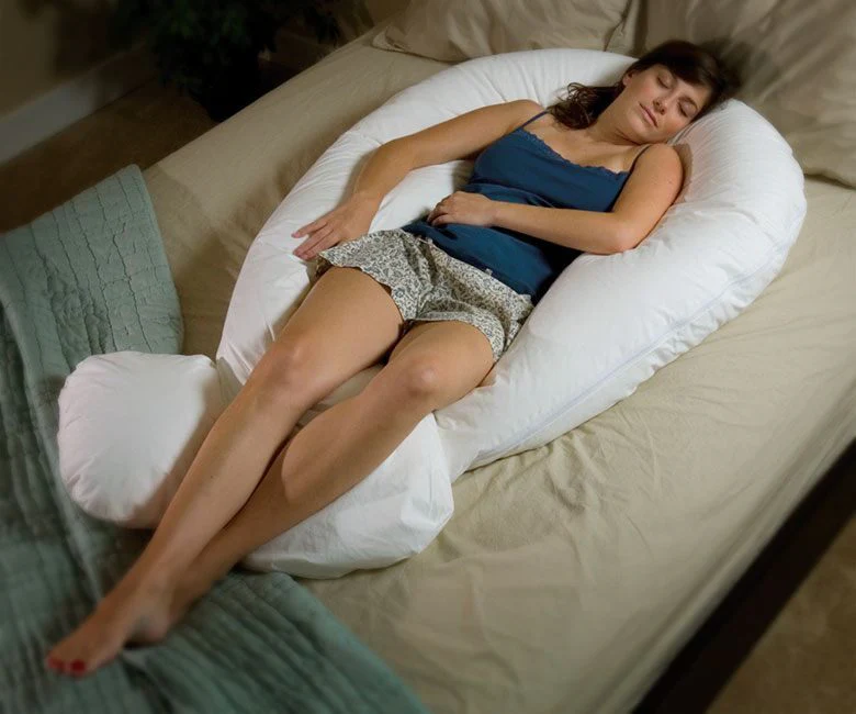 Large Comfort Support Body Pillow (Beige) - Image 12
