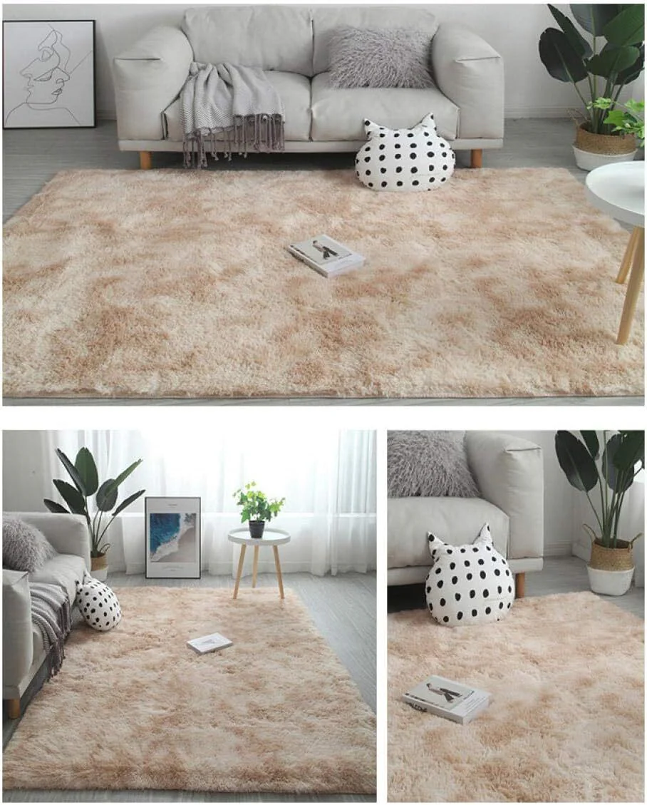 Large Comfortable Soft Shag Rug (230 x 160, Tan) - Image 16