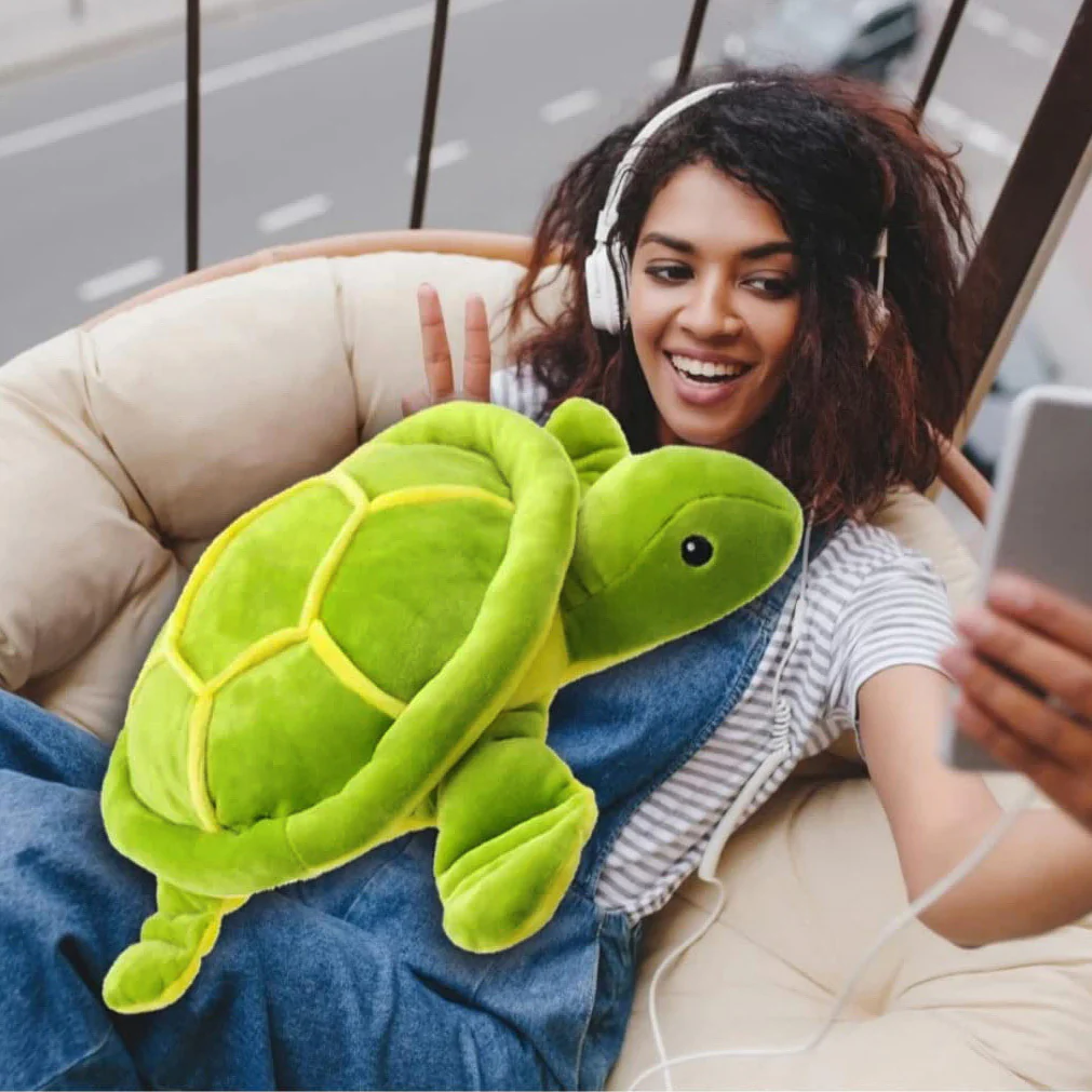 Large Cute Sea Turtle Plush Toy Stuffed Animal Pillow - 45cm - Image 11