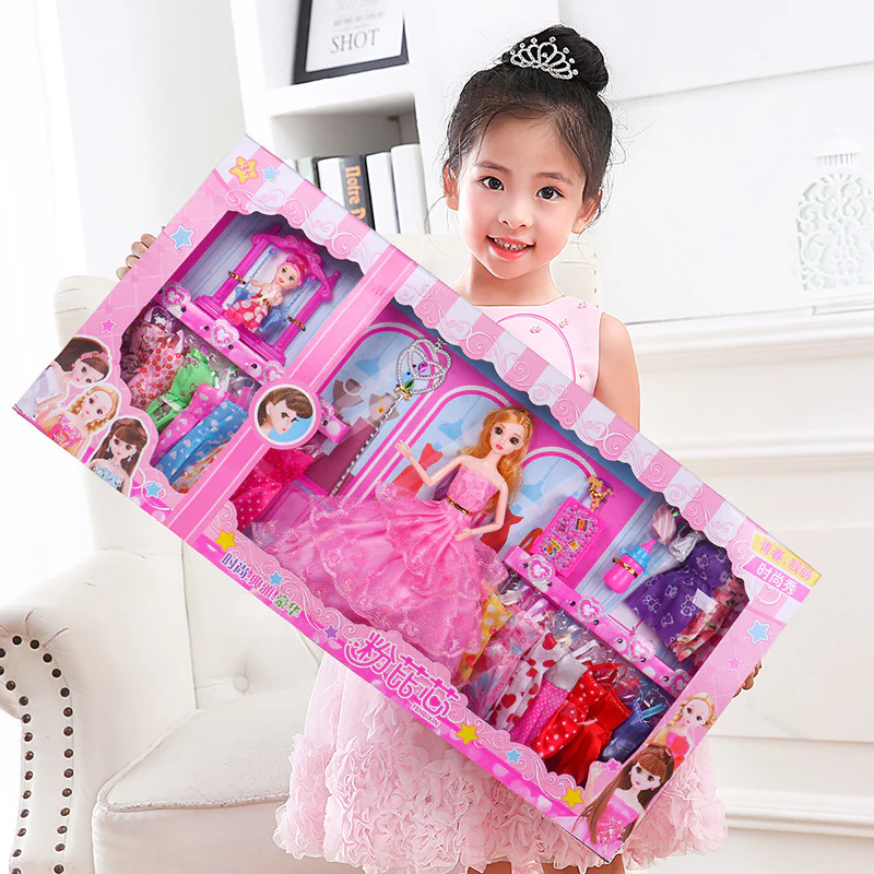 Large Dolls & Clothes Girls Play Gift Set - Image 3