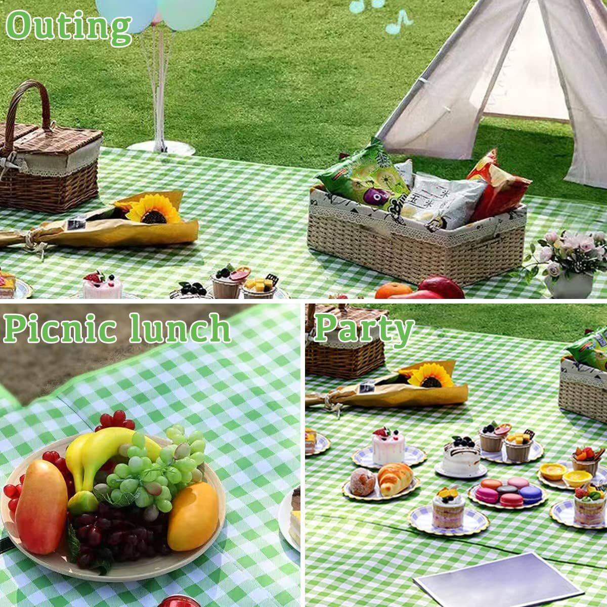 Large Foldable Waterproof Outdoor Picnic Rug Blanket Camping Beach Play Mat (2m x 1.5m, Green) - Image 6