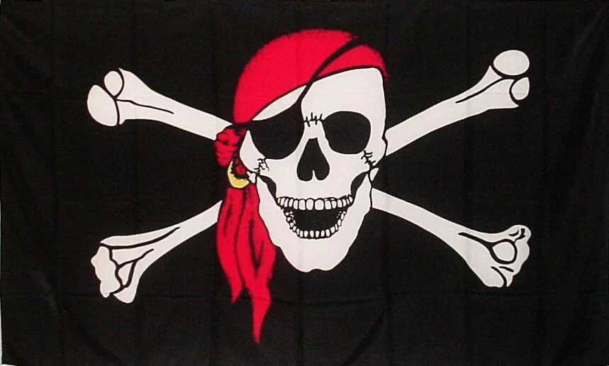 Large Jolly Roger Pirate Flag - 90cm x 150cm - Image 5