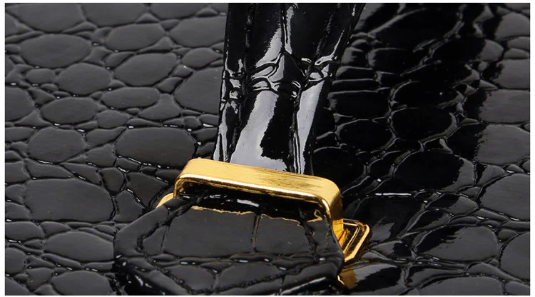 Large Luxury PU Leather Jewellery Box Storage Case (Black) - Image 6