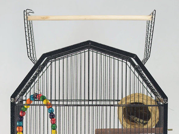 Large Metal Bird Flight Cage Aviary Pet Parrot Budgie House Perch Stand & Wheels - Image 4