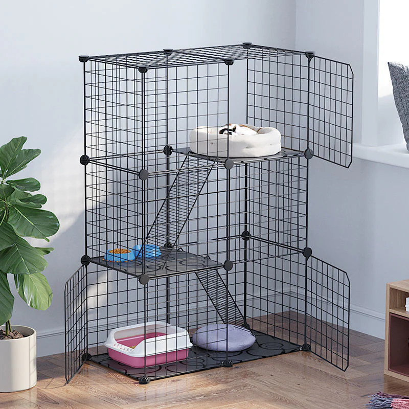 Large Pet Home Cat Cage Detachable Metal Wire Kennel Playpen Exercise Crate - Image 9