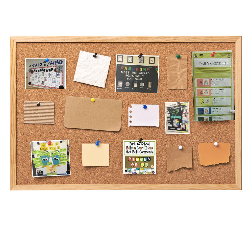 Large Pinboard Message Bulletin Notice Memo Board Corkboard (60 x 90cm) - Image 2