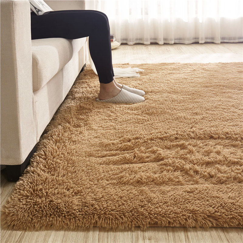 Large Soft Shag Rug Carpet Mat (Caramel, 230 x 160) - Image 4