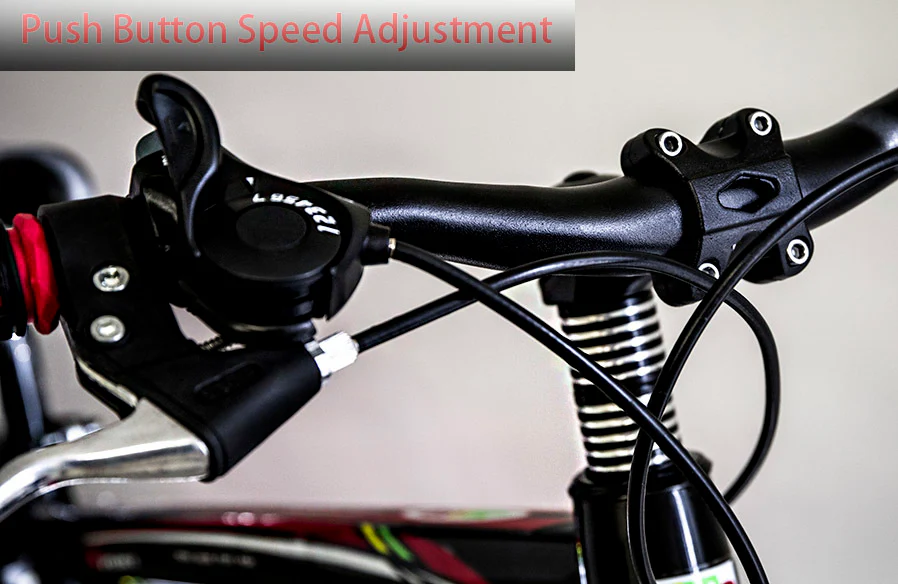 Large Tire Heavy Duty Fat Wheel Mountain Bike (Premium Red & Black Bicycle) - Image 7