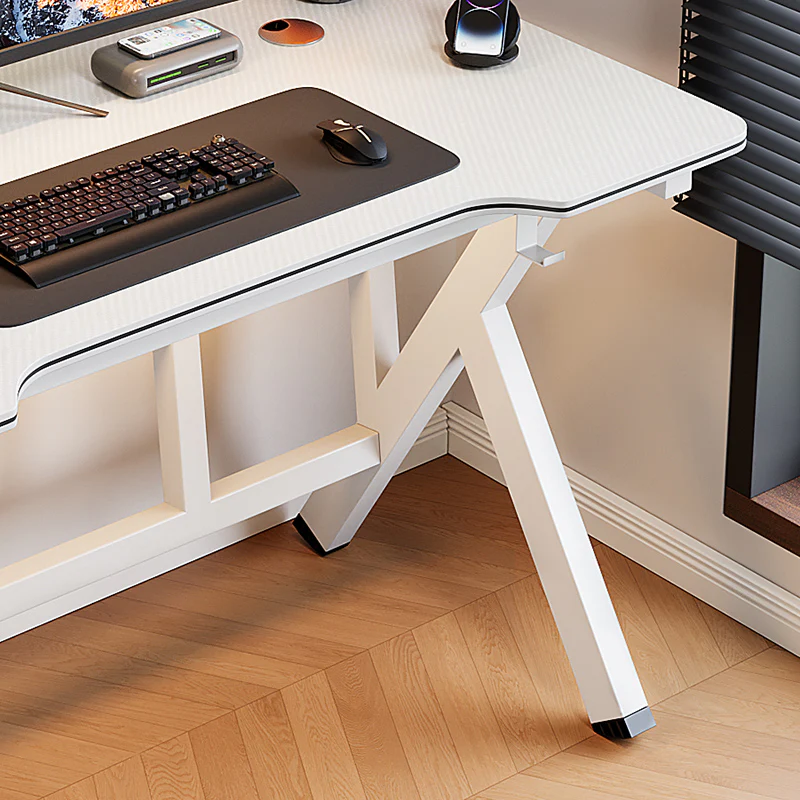 Large Vertex Modern Multifunctional Ergonomic Computer Desk White 120cm - Image 7