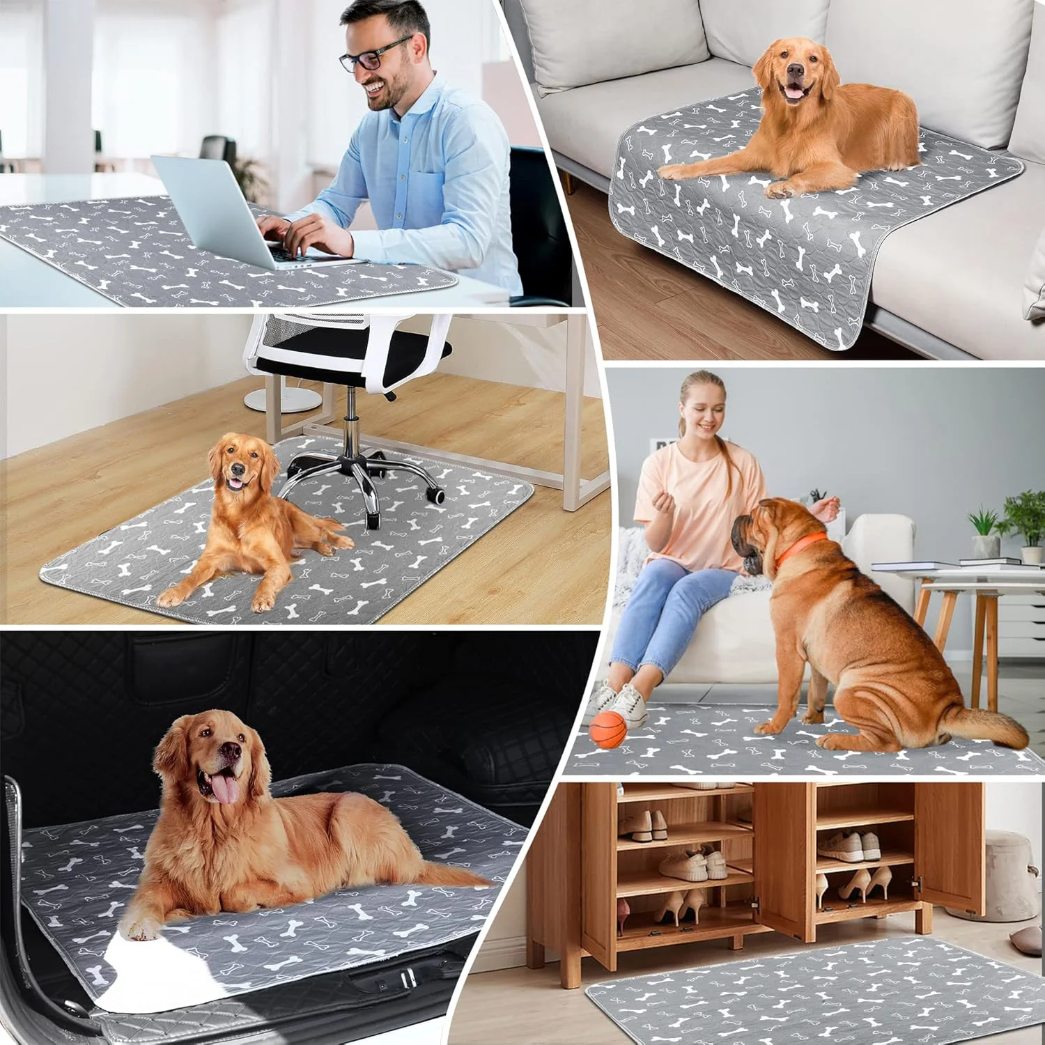 Large Waterproof Dog Mat Washable Reusable Puppy Training Pad (80cm x 90cm) - Image 5