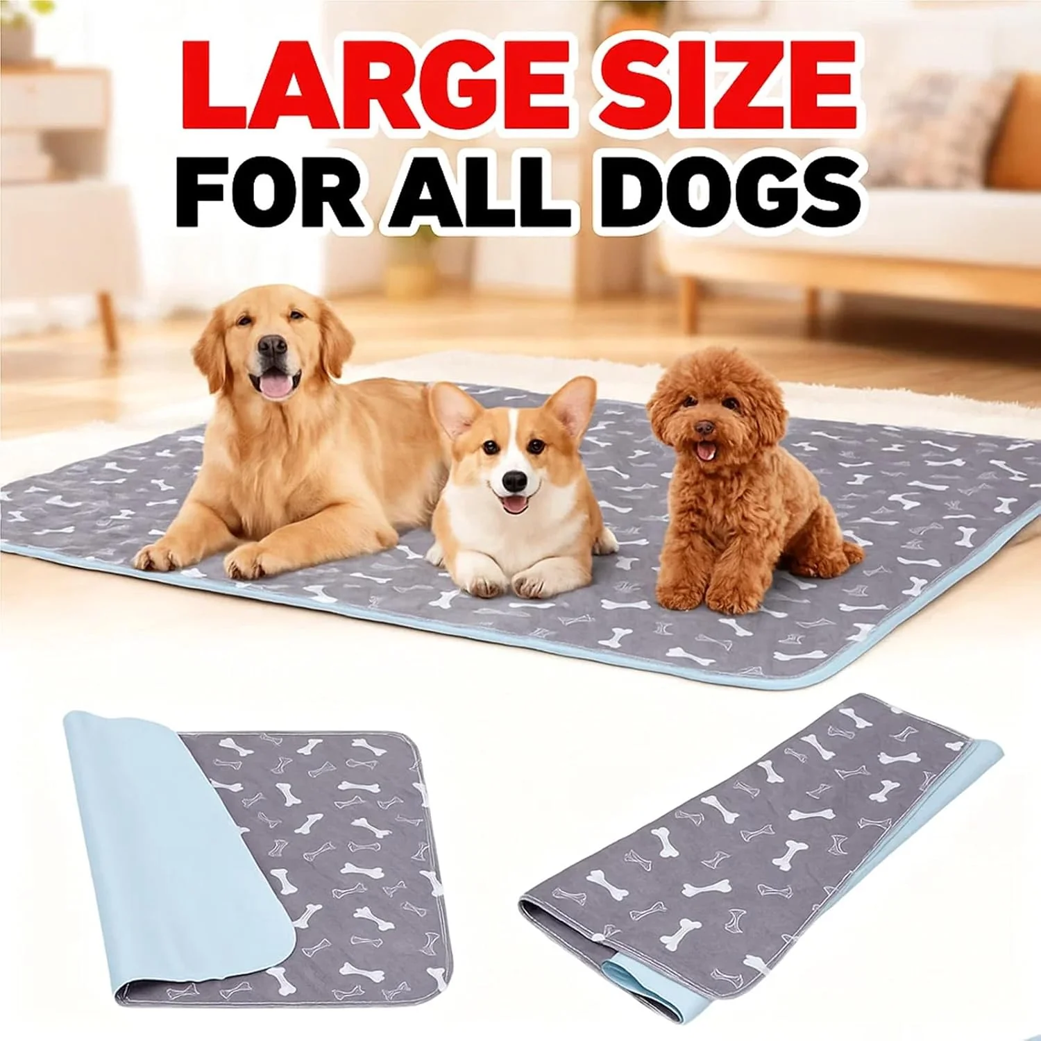 Waterproof Dog Mat Washable Reusable Puppy Training Pad (70cm x 80cm) - Image 14