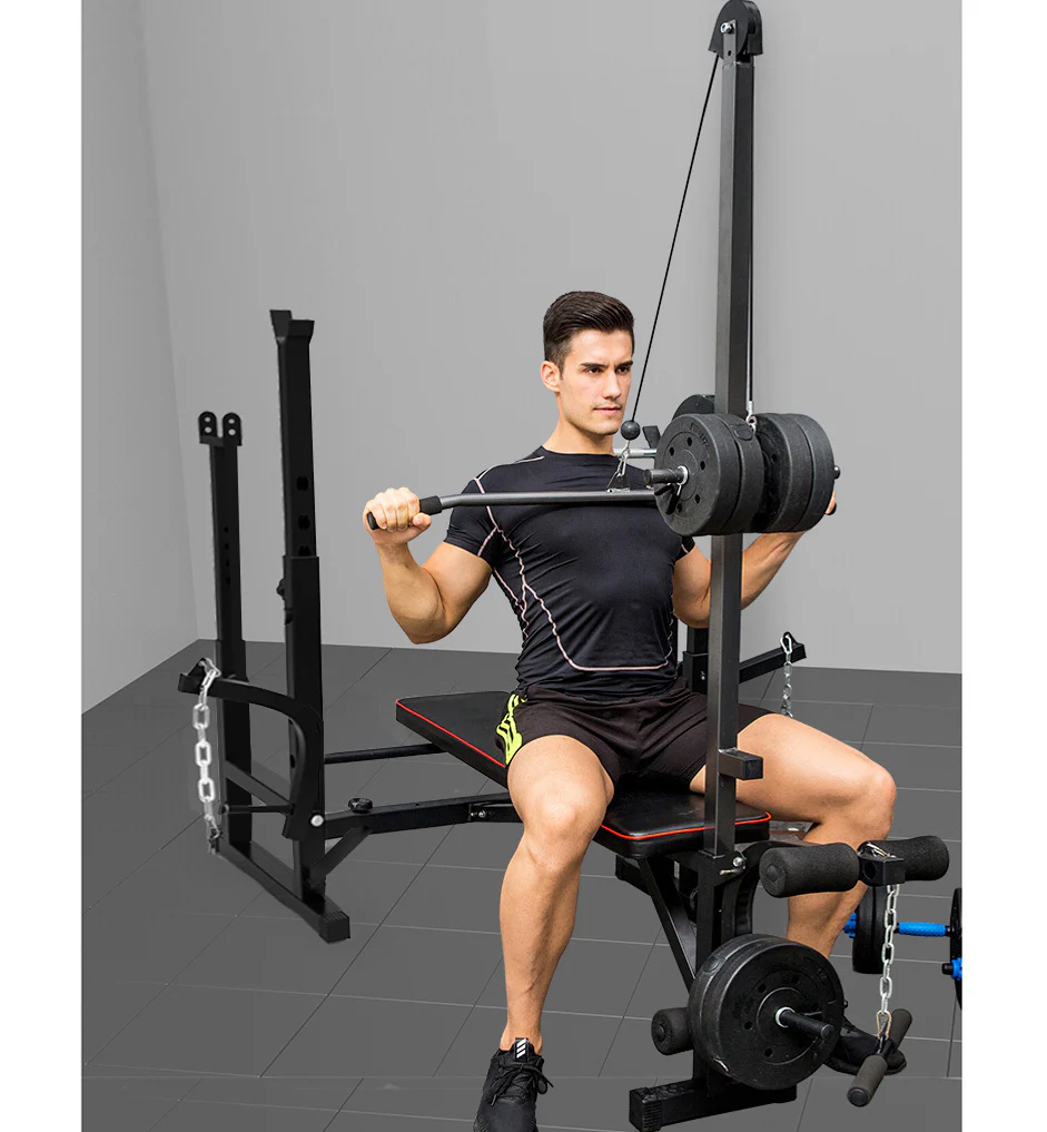 Lat Pulldown Bar for Home Gym Weight Bench (Pull down Only) - Image 9