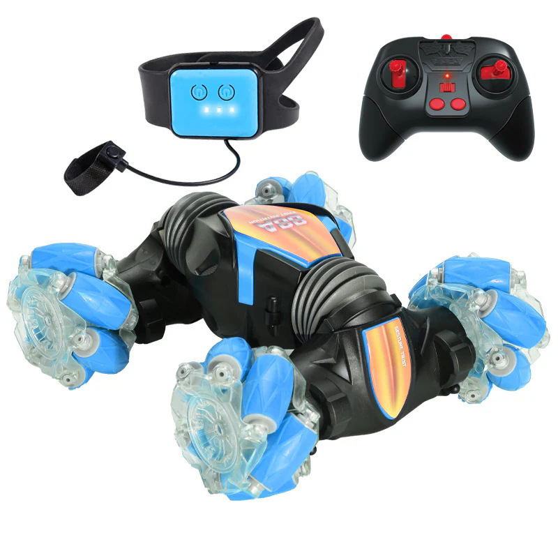 LED Hand Gesture Remote Control Twister Stunt Car (Blue) - Image 3