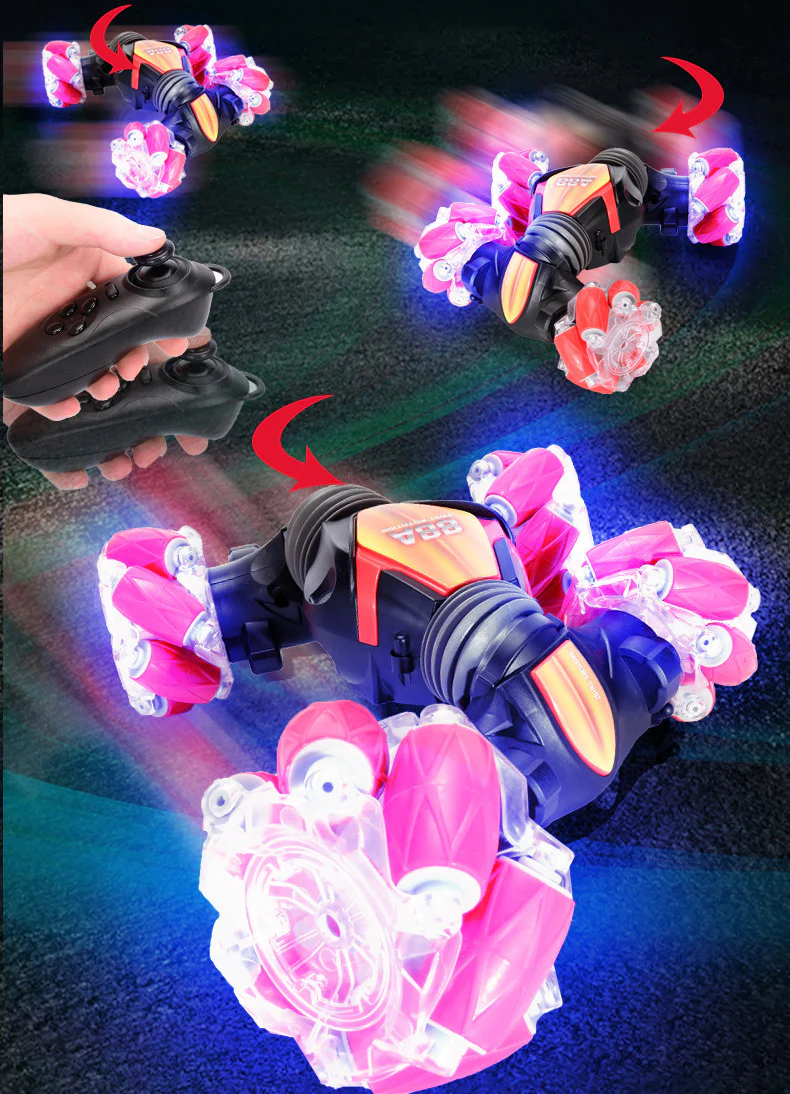 LED Hand Gesture Remote Control Twister Stunt Car (Red) - Image 18