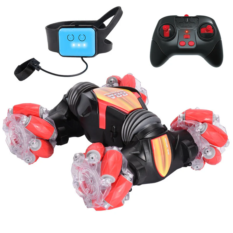 LED Hand Gesture Remote Control Twister Stunt Car (Red) - Image 4