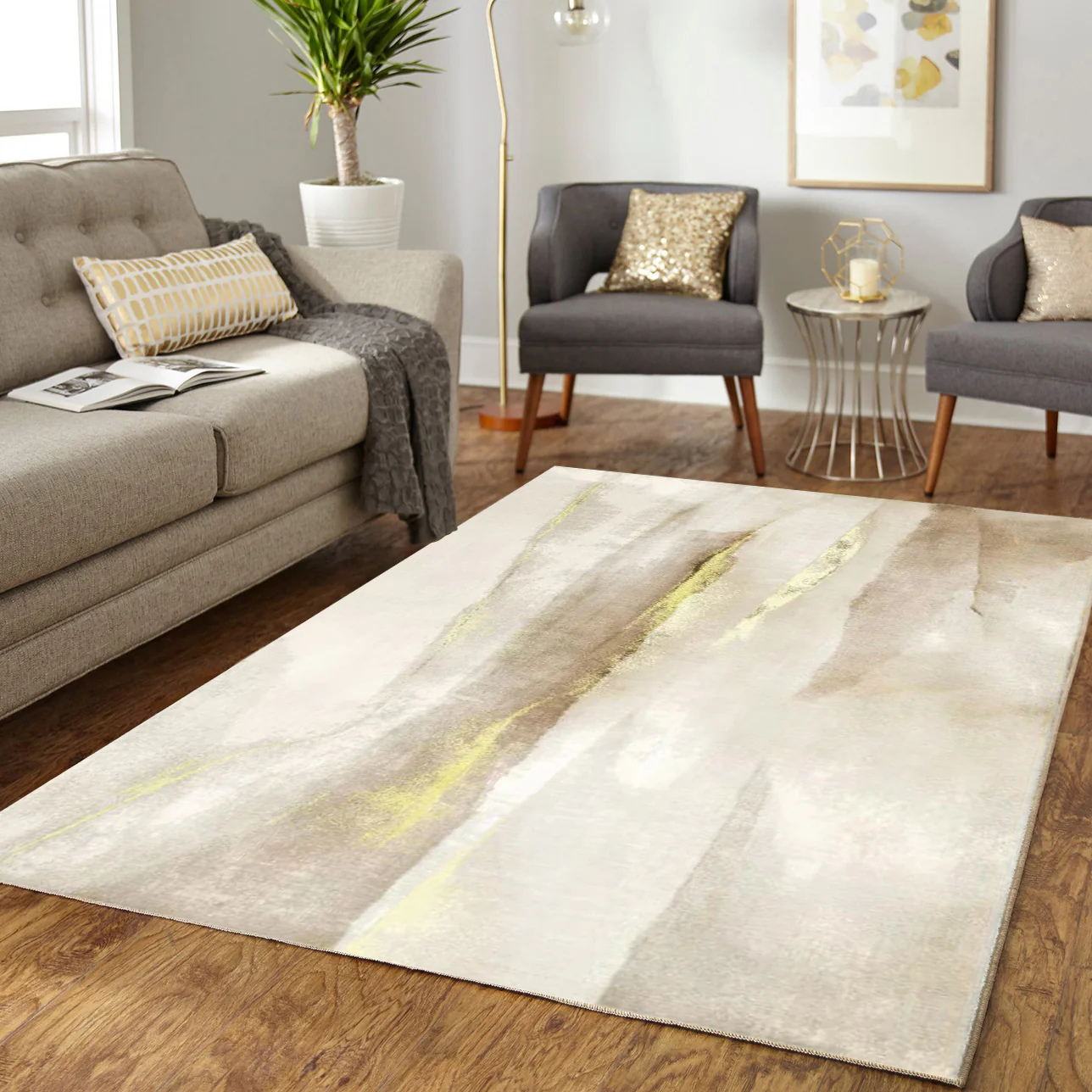 Lush Plush Divine Bedroom/Living Room Cotton Carpet Area Rug (180 x 100) - Image 22