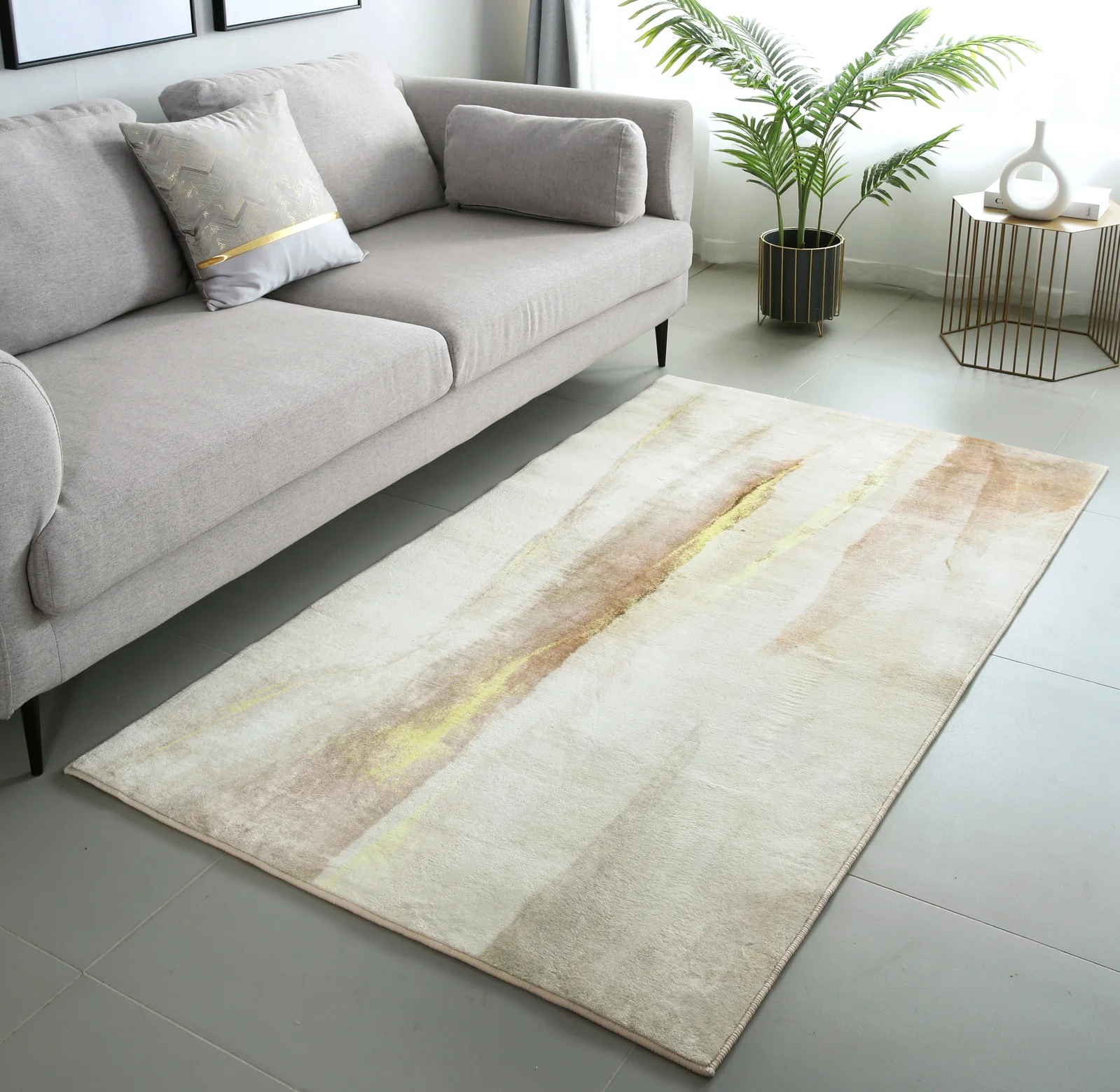 Lush Plush Divine Bedroom/Living Room Cotton Carpet Area Rug (180 x 100) - Image 3