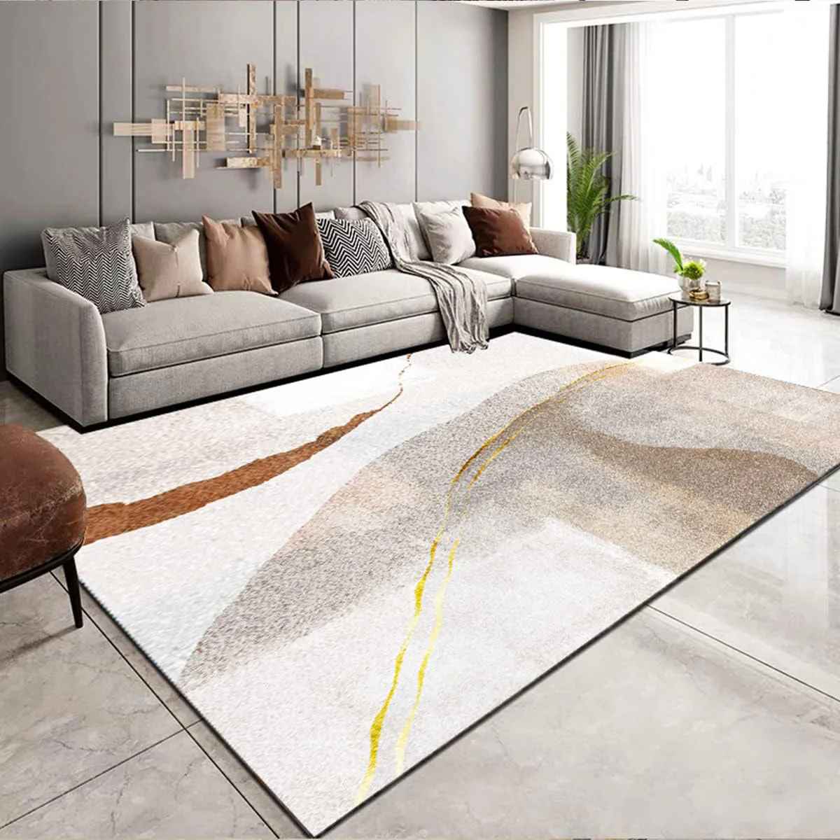 Lush Plush Essence Bedroom/Living Room Cotton Carpet Area Rug (200 x 140) - Image 11