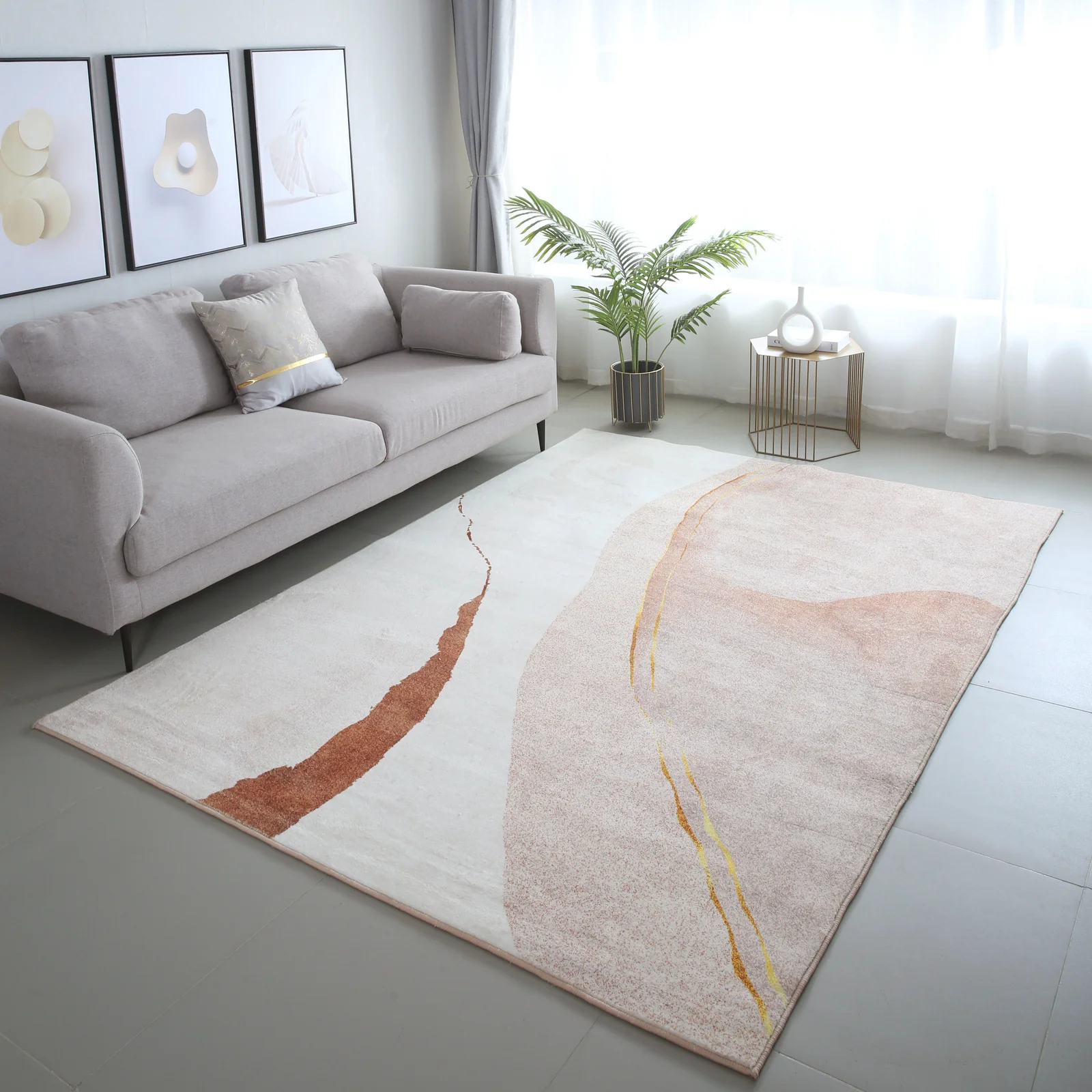 Lush Plush Essence Bedroom/Living Room Cotton Carpet Area Rug (200 x 140) - Image 2