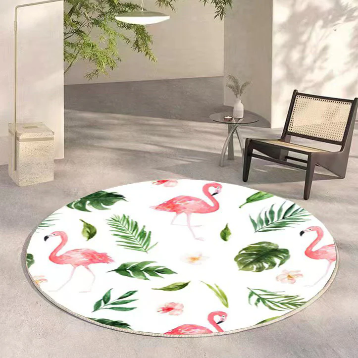 Lush Plush Infinity Round Tropical Rug - Image 10