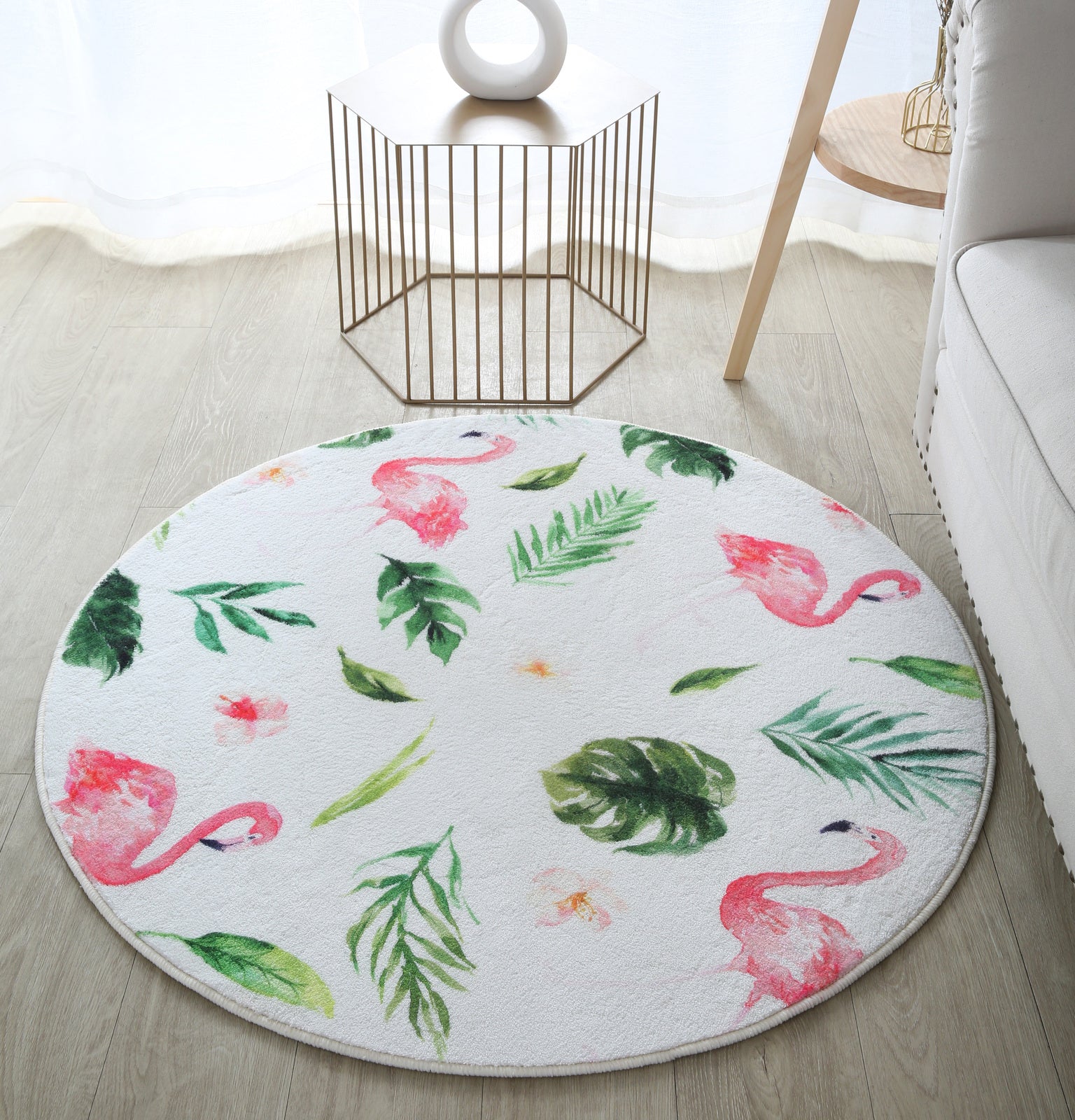 Lush Plush Infinity Round Tropical Rug - Image 4