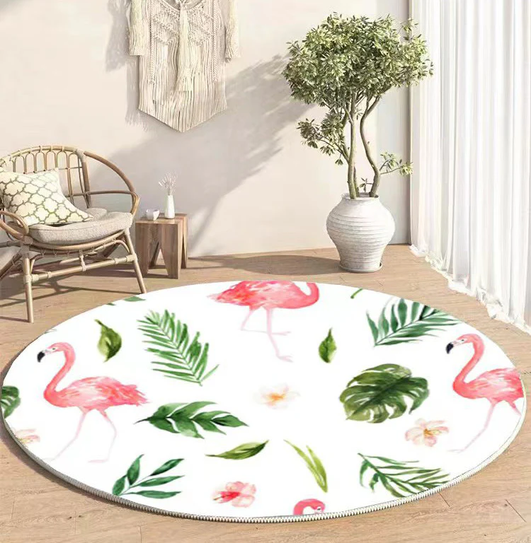Lush Plush Infinity Round Tropical Rug - Image 8