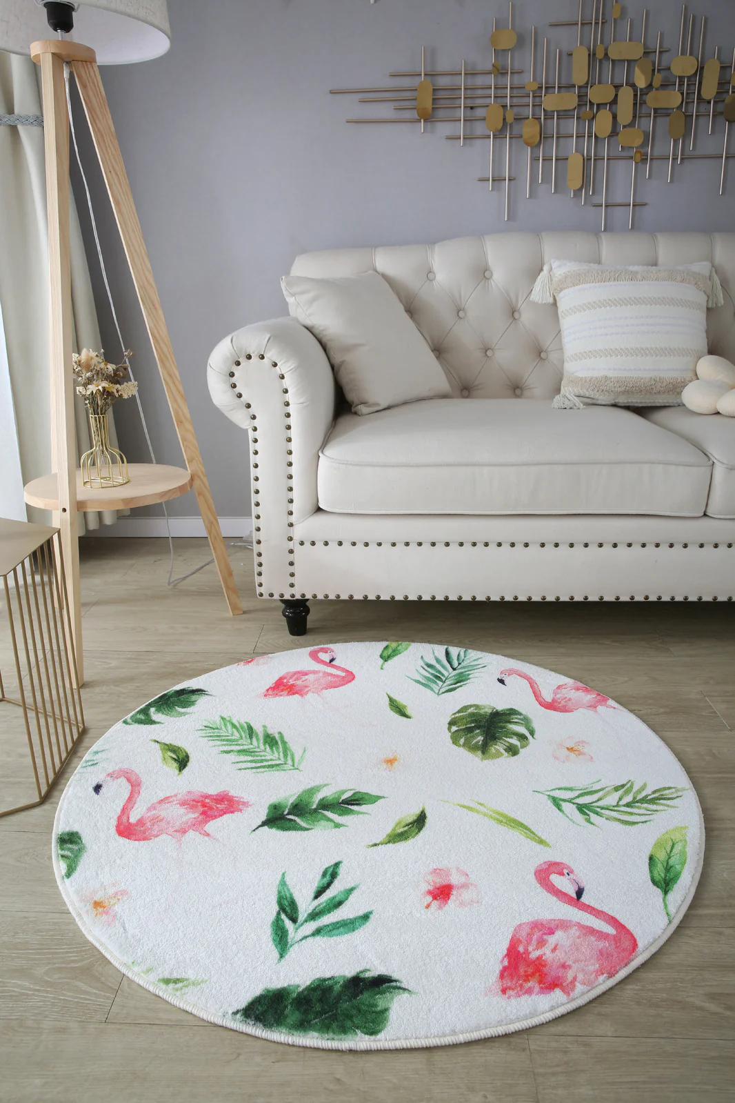 Lush Plush Infinity Round Tropical Rug - Image 9