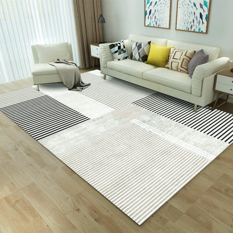 Lush Plush Reflection Bedroom/Living Room Cotton Carpet Area Rug (160 x 120) - Image 7