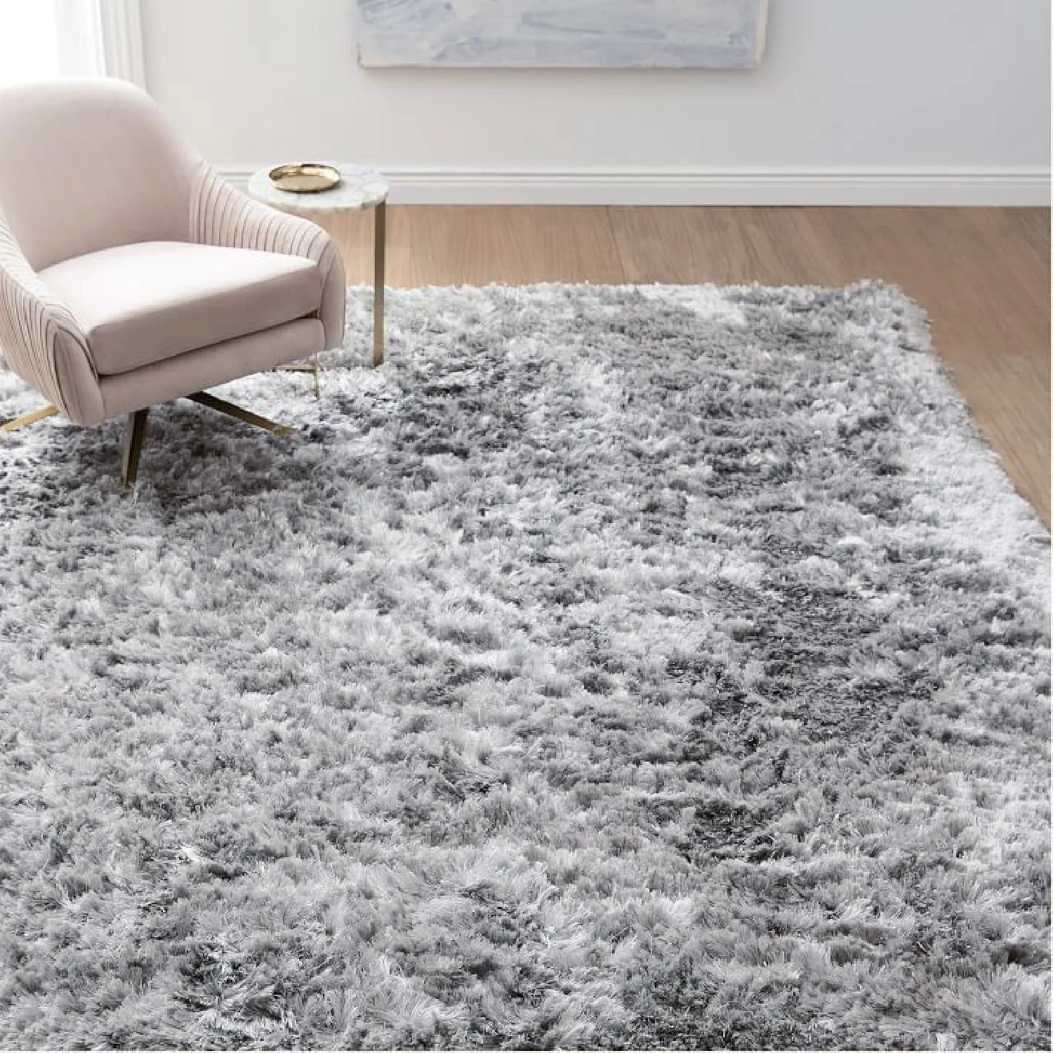 Luxe Bedroom/Living Room Comfortable Shag Rug (200 x 140, Platinum) - Image 22