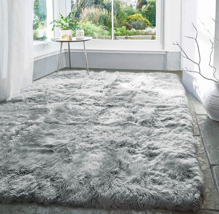 Luxe Bedroom/Living Room Comfortable Shag Rug (200 x 140, Platinum) - Image 25