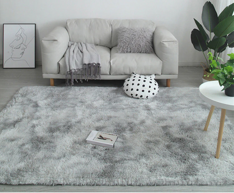 Luxe Bedroom/Living Room Comfortable Shag Rug (200 x 140, Platinum) - Image 4